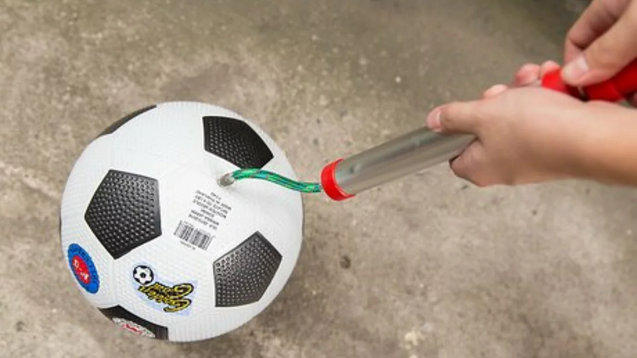 What is the proper air pressure for a soccer ball?